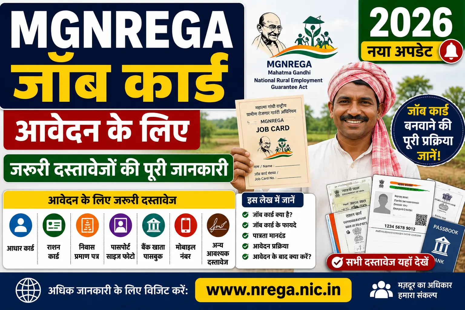 MGNREGA Job Card Required Documents